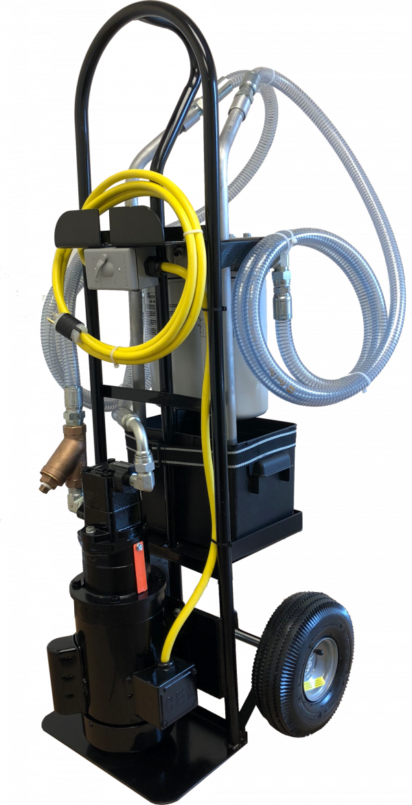 FC1 Portable Hydraulic Filter Cart with Hydraulic Hose and Fittings